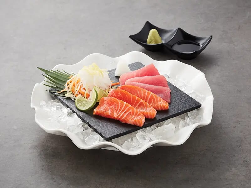 Salmon andTuna Sashimi