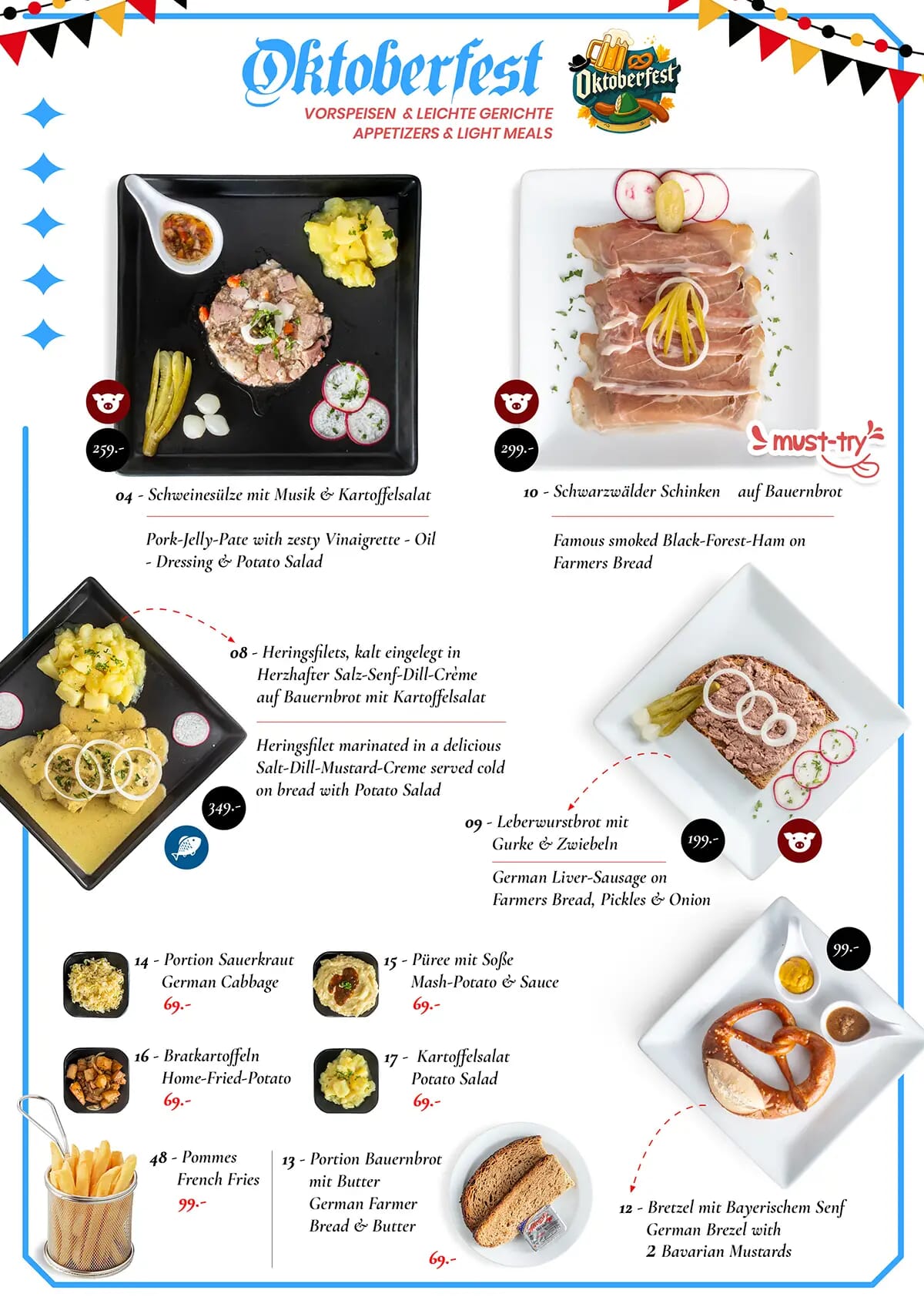 Kamikaze Restaurant Pattaya - Oktoberfest Menu 2025