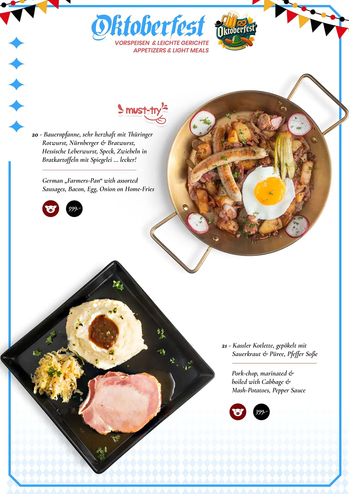 Kamikaze Restaurant Pattaya - Oktoberfest Menu 2025